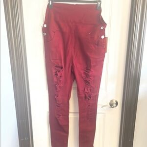 Love Moda Burgundy Overalls